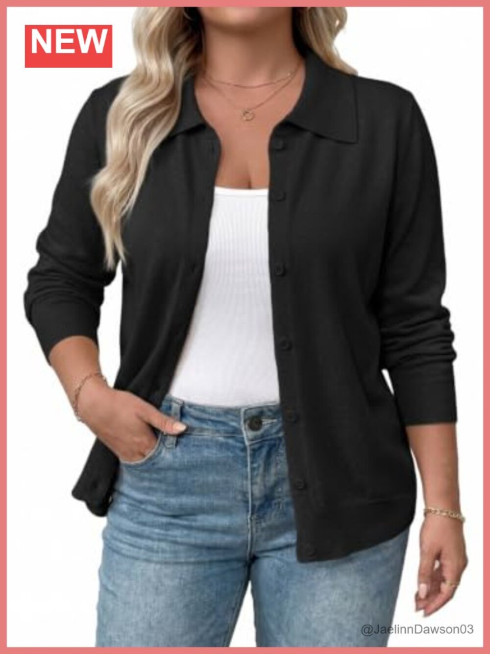 Plus Size Open Front Cardigan Sweater Long Sleeve Lapel V-Neck
